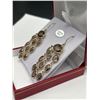 Image 2 : Sterling Silver Smoky Quartz Earrings -APPRAISED $1650