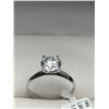 Image 1 : 14K White Gold Diamond Solitaire Ring -APPRAISED $6200