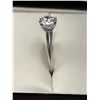 Image 3 : 14K White Gold Diamond Solitaire Ring -APPRAISED $6200