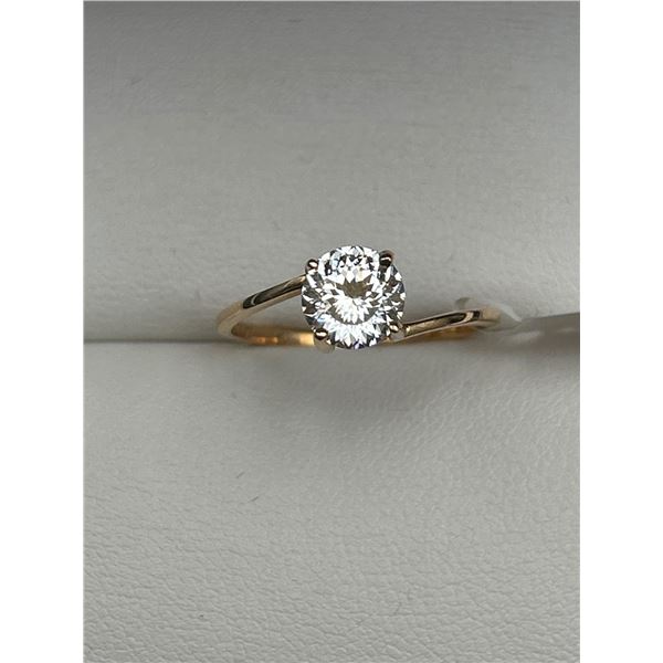 10K Yellow Gold Moissanite Ring -APPRAISED $1475
