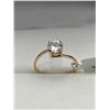 Image 2 : 10K Yellow Gold Moissanite Ring -APPRAISED $1475
