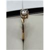 Image 3 : 10K Yellow Gold Moissanite Ring -APPRAISED $1475