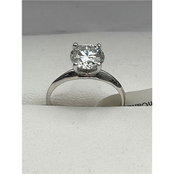 14K Gold Moissanite Solitaire Ring -APPRAISED $1475