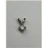 Image 1 : 14K White Gold Diamond Pendant -APPRAISED $1000