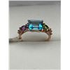 Image 1 : 14k Gold Multi-Gemstone Ring -APPRAISED $2230