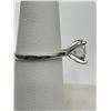 Image 5 : 14K White Gold Moissanite Solitaire Ring -APPRAISED $2630