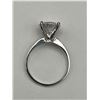 Image 8 : 14K White Gold Moissanite Solitaire Ring -APPRAISED $2630