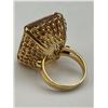 Image 3 : Ladies 18K Gold Custom Citrine Ring-APPRAISED $7650