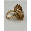 Image 8 : Ladies 18K Gold Custom Citrine Ring-APPRAISED $7650