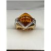 Image 4 : Ladies 18K Gold Citrine and Diamond Ring -APPRAISED $6250