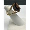 Image 2 : 14K Gold  Smoky Quartz Gemstone Ring-APPRAISED $4850