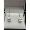 Image 1 : Pear-Shaped Diamond Drop Earrings 6.14 Carats -APPRAISED $28,755