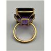 Image 6 : 18K Gold Amethyst & Diamond Ring -APPRAISED $5000