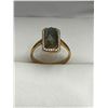 Image 1 : Labradorite & Sapphire Silver Ring -APPRAISED $725