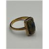 Image 4 : Labradorite & Sapphire Silver Ring -APPRAISED $725