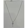 Image 3 : Diamond Key Pendant & Chain Set -APPRAISED $1315