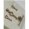 Image 2 : 10kt Gold Heart Key Pendant and Earrings Set-APPRAISED $900