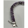Image 3 : Amethyst Tennis Bracelet 20.70 Carat -APPRAISED $1500