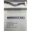 Image 5 : Amethyst Tennis Bracelet 20.70 Carat -APPRAISED $1500