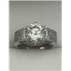 Image 1 : Moissanite Solitaire Engagement Ring -APPRAISED $2150