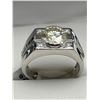 Image 2 : Gents .925 Silver Moissanite Solitaire RIng-APPRAISED $1960