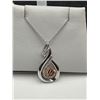 Image 4 : 10K Rose Gold Heart Pendant & Chain -APPRAISED $1700