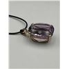 Image 3 : 14K Gold Amethyst 73.85 Carat Pendant -APPRAISED $4500