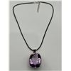 Image 4 : 14K Gold Amethyst 73.85 Carat Pendant -APPRAISED $4500