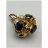 Image 3 : 18k Yellow Gold Pendant With Garnet and Pearl -APPRAISED $5000