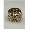 Image 3 : 14K Gold Diamond Hear Ring -APPRAISED $5500