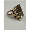Image 3 : 10K Gold Ladies Green Citrine RIng -APPRAISED $4500
