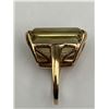 Image 7 : 10K Gold Ladies Green Citrine RIng -APPRAISED $4500