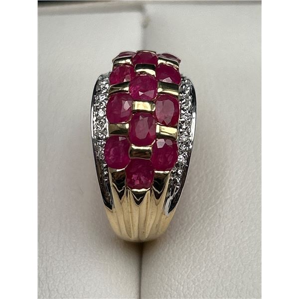 14K Gold Ruby & Diamond Ring -APPRAISED $3000