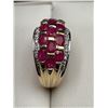 Image 1 : 14K Gold Ruby & Diamond Ring -APPRAISED $3000