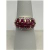 Image 2 : 14K Gold Ruby & Diamond Ring -APPRAISED $3000