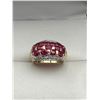 Image 3 : 14K Gold Ruby & Diamond Ring -APPRAISED $3000