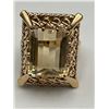 Image 4 : 14K Gold Citrine Solitaire Ring -APPRAISED $3000