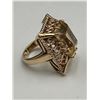 Image 7 : 14K Gold Citrine Solitaire Ring -APPRAISED $3000