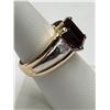 Image 3 : 14K Gold Diamond & Tourmaline Ring -APPRAISED $6000