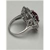 Image 6 : Silver Ruby & Sapphire Ring -APPRAISED $1210