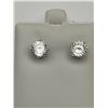 Image 1 : 14kt Gold 2.4 Carat  Moissanite Earrings -APPRAISED $1685