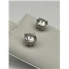 Image 3 : 14kt Gold 2.4 Carat  Moissanite Earrings -APPRAISED $1685