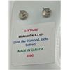 Image 6 : 14kt Gold 2.4 Carat  Moissanite Earrings -APPRAISED $1685