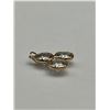 Image 2 : 10K Gold Triple Moissanite Pendant -APPRAISED $1000