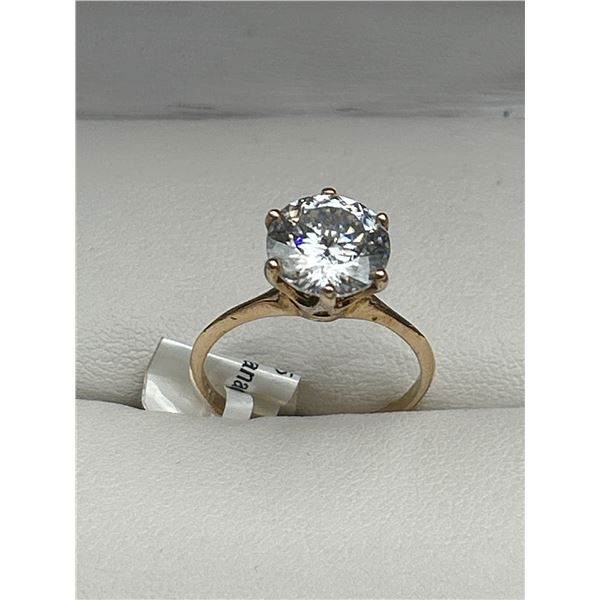 2.42 Carat Moissanite Solitaire engagement Ring -APPRAISED $1910