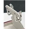 Image 3 : Ladies .925 Silver Emerald Earring Set  -APPRAISED $640