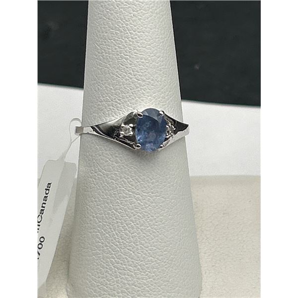 10K Gold Sapphire and Diamond Ring -APPRAISED $1510