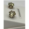 Image 2 : Natural Lemon Quartz Stud Earring Set  -APPRAISED $835