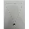 Image 4 : White Topaz Solitaire Pendant & Chain  -APPRAISED $1085
