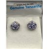 Image 1 : Natural Tanzanite Stud Earring Set – APPRAISED $910